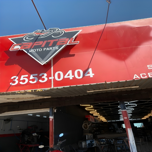 Fachada Capital Moto Parts — Pistão Sul